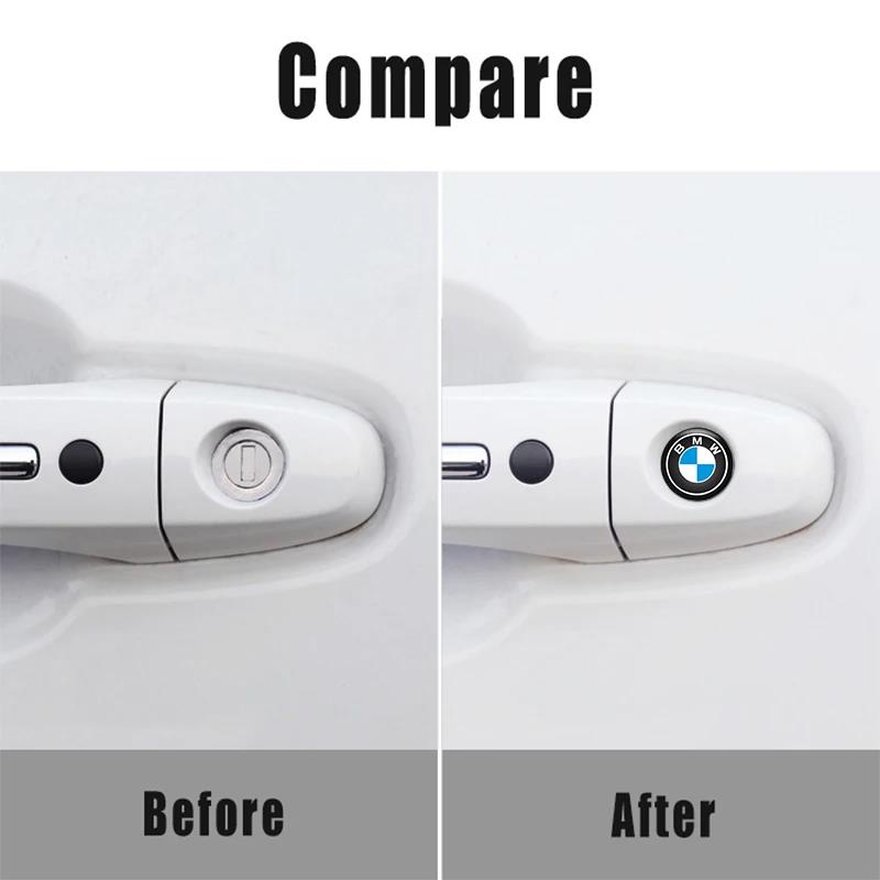 BBJH7 Car Emblem Lock Keyhole Decoration Protector Sticker For BMW M Power Performance F10 F31 E36 E39 E87 E90 X3 X5 E46 E87 Accessory
