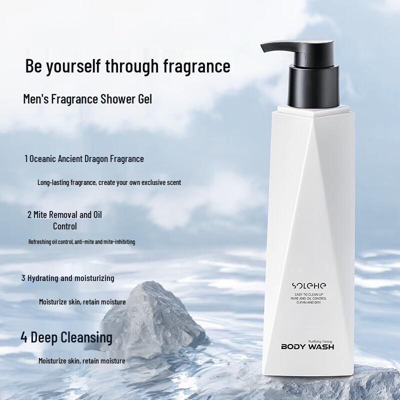 Hefengyu Men's Cologne Scent Shampoo & Shower Gel Set