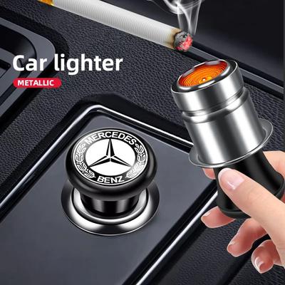 1 шт. Металлическая ветрозащитная автомобильная зажигалка с гнездом питания, аксессуары для Mercedes Benz AMG W211 W203 W204 W210 W124