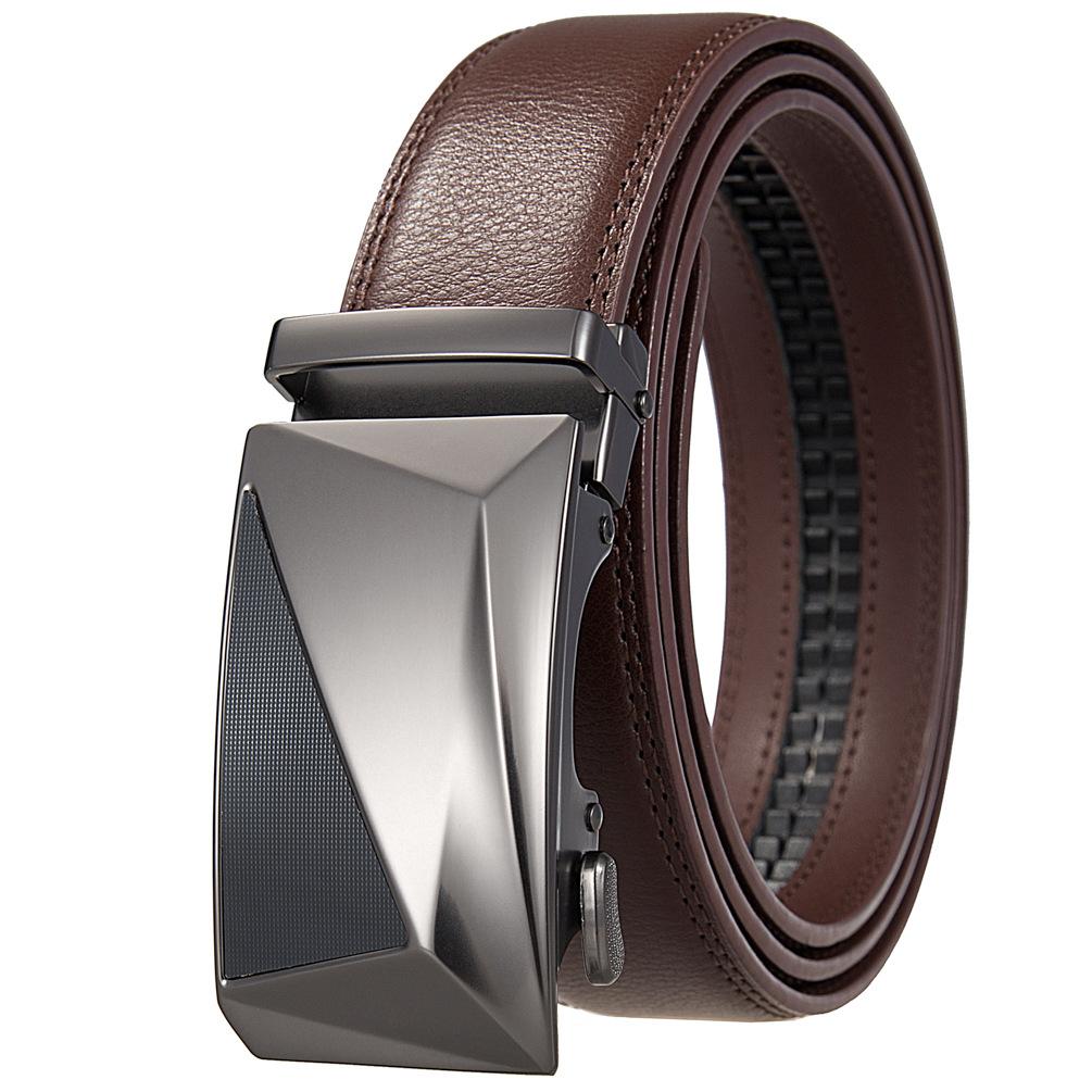 Ремень мужской, ремень с автоматической пряжкой, мужской ремень повседневный ремень Ly36-24983-1