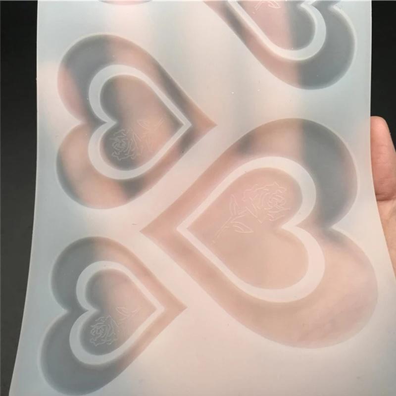 1 шт. сердце роза силиконовая форма для шоколада инструменты для украшения торта форма для кексов и печенья