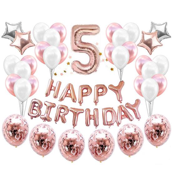 С Днем Рождения Набор Номеров Звездные Шары Конфетти Ресторан Домашняя Вечеринка Декор