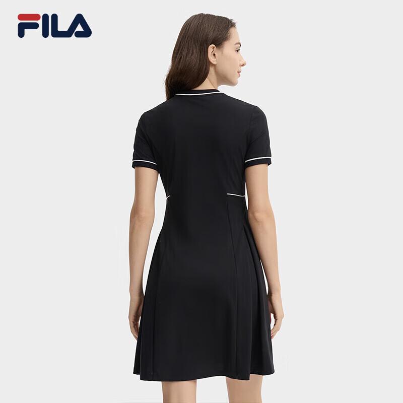 Fila Женское вязаное платье с коротким рукавом серии «Центр Помпиду»