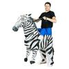 Riding Zebra Inflatable Costume, Adults