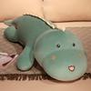 Large Soft Dinosaur Pillow Plush Toy Doll Green Dinosaur Doll Girl Sleeping Soothing Ragdoll Doll