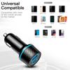 Автомобильное зарядное устройство USB Qc3.0 Двухканальное Адаптер Ультрабыстрой Зарядки Pd20w С Синим Мягким Светодиодным Индикатором Для