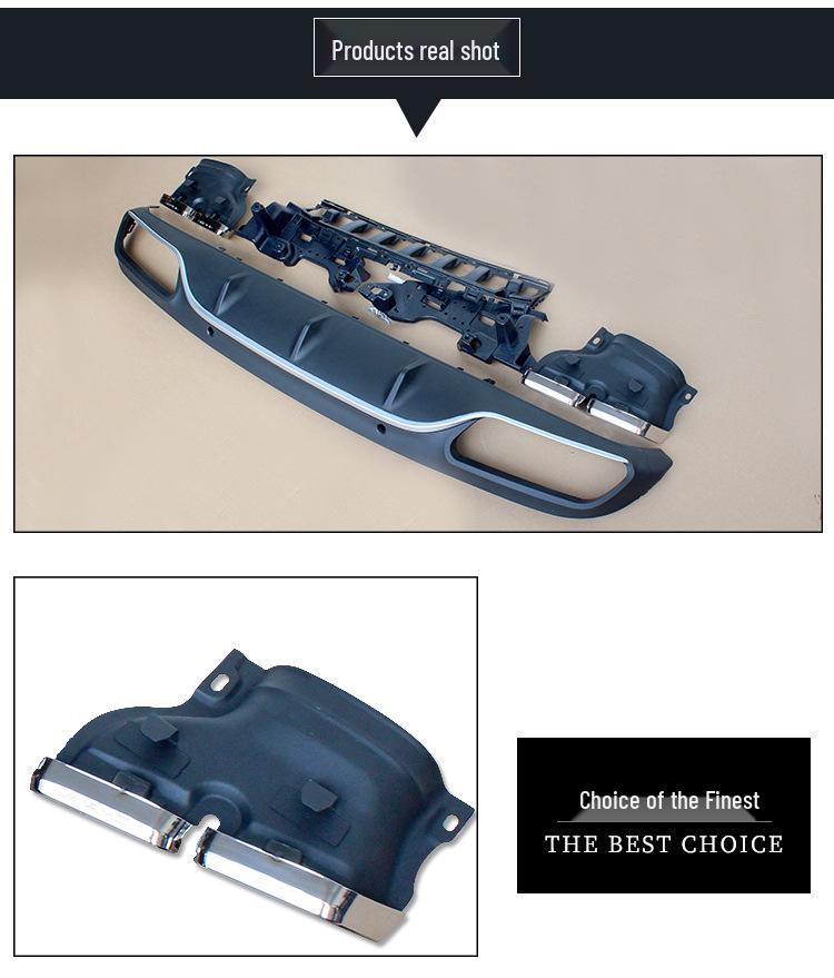 Mercedes-Benz C-Class W205 Coupe AMG Квадро Выхлоп Задний Спойлер Обвес