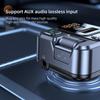 FM-трансмиттер с поддержкой Bluetooth для автомобиля, беспроводной радиоадаптер QC3.0 и PD30W, музыкальный плеер, громкая связь