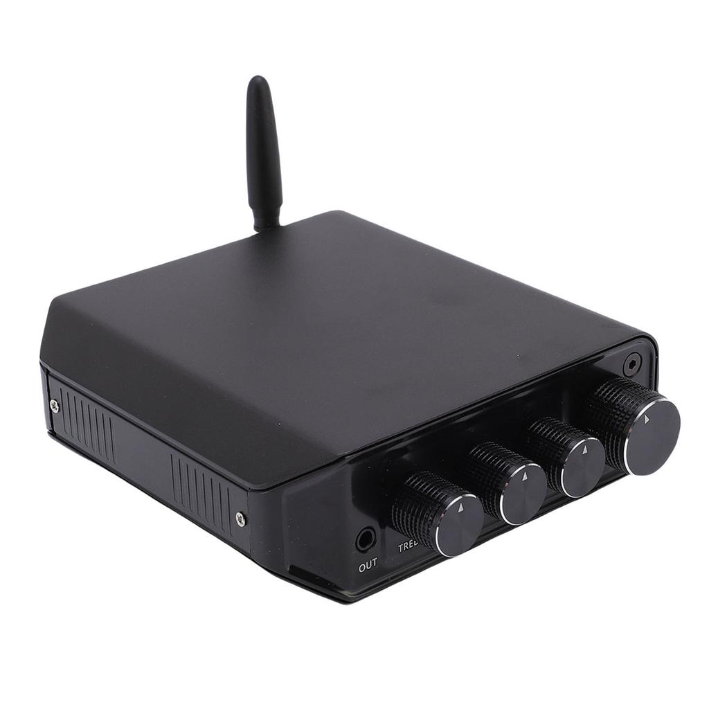 Стереоусилитель Bluetooth 5.4 USB AUX Вход 2 канала 50 Вт x 2 Hi-Fi усилитель для MP3 WAV WMA APE FLAC Вилка США