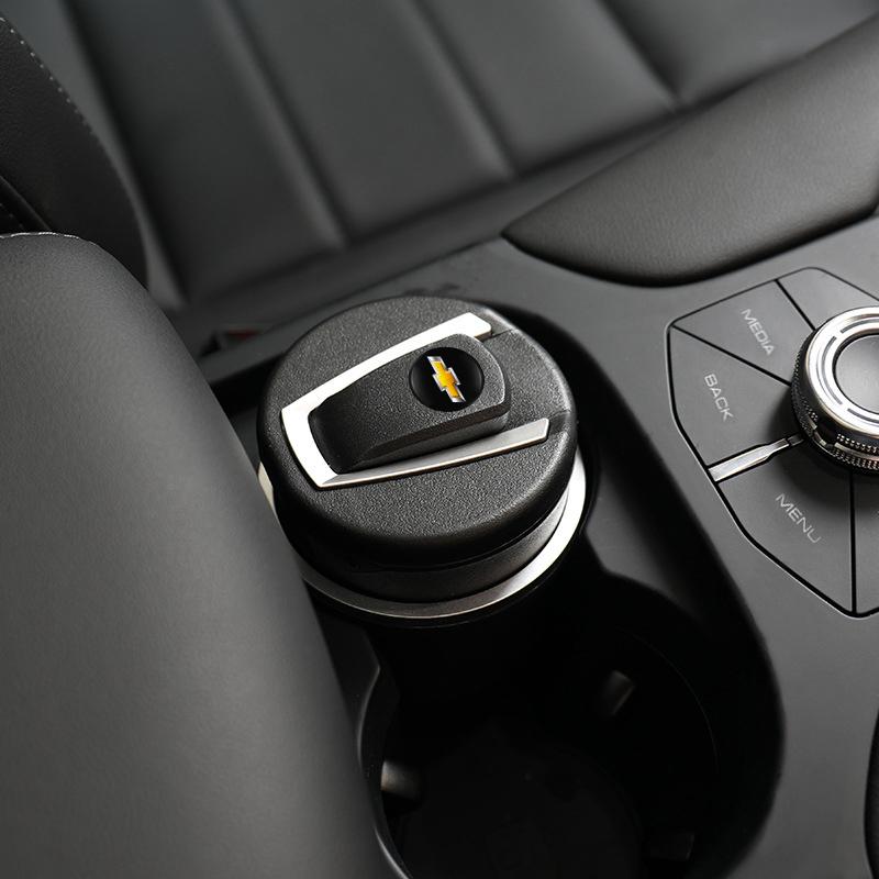 CBF5 Car Ashtray LED Light Portable Detachable Cigarette Soot Cup For Chevrolet Cruze Spark Captiva Suburban Camaro Malibu Silverado