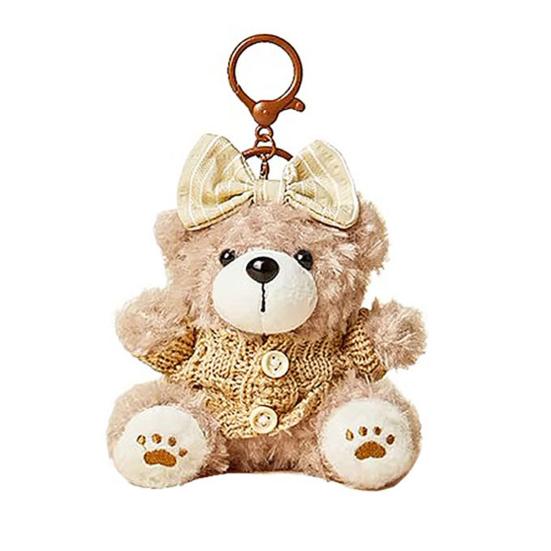 Милый плюшевый брелок-мишка для женщин, мягкая игрушка, подвеска для сумки, для сумок, рюкзаков, кошельков, багажных бирок, аксессуар