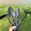 Стальные мини-грабли для прополки цветов, небольшая лопата для копания почвы, переносная сельскохозяйственная лопата