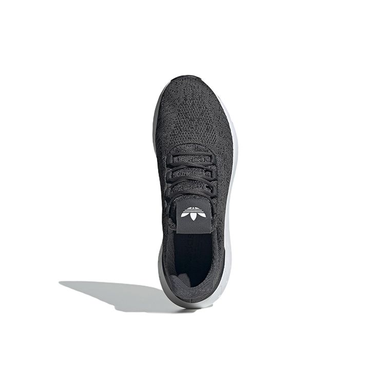 adidas Оригинальные Swift Run 22 Удобная спортивная ткань Прочные Дышащие Низкие Повседневные Кроссовки для бега Унисекс Черные GW6811