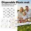 Extra Thick Disposable Picnic Blanket Dirt-Resistant Camping Mat New Ground Sheet  Outdoor