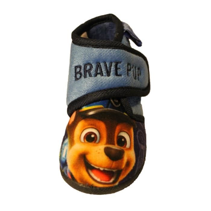 Chaussons Pat Patrouille Bleu À Scratch