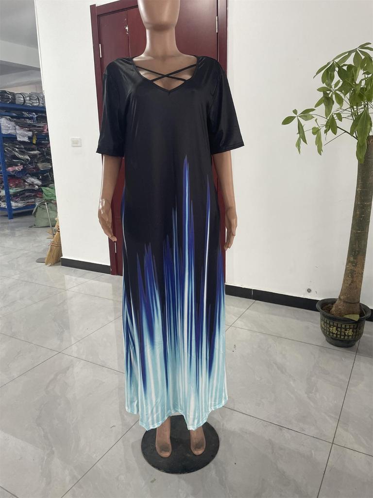 Женское длинное платье без рукавов, летний пляжный сарафан, большие размеры