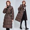 L-XL large size European long cotton-padded clothes women's winter knee-padded jackets loose large size foreign style fashion jackets cotton-padded cl