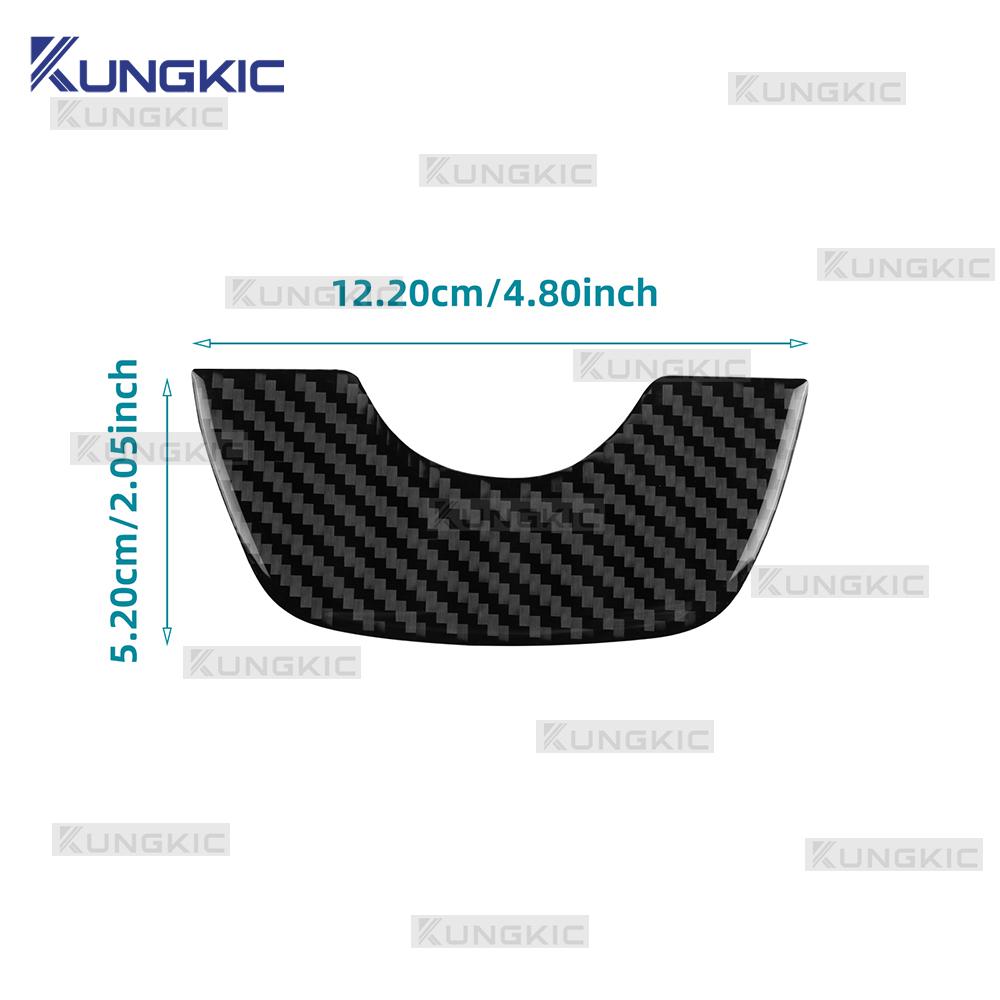 Real Soft Carbon Fiber Steering Wheel Logo Ring For Skoda Octavia 1z3 1z5 A5 2009 2010 2011 2012 2013 Car Interior Accessories