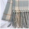 Women Scarf Winter Warm Plaid Shawl Unisex Women's Tassel Pashmina Ladies Cashmere Wrap Female Luxury Stoles Male Thick Neckerchief