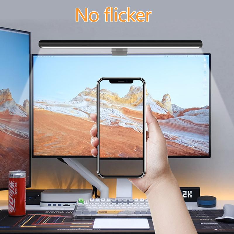 USB светодиодная лампа для экрана, 3-ступенчатая регулируемая лампа для монитора с защитой глаз и защитой от синего света, для изогнутого ПК, ноутбука, настольная лампа для общежития