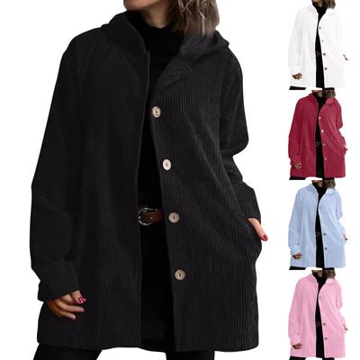 Женская модная повседневная куртка свободного покроя с длинными рукавами и капюшоном