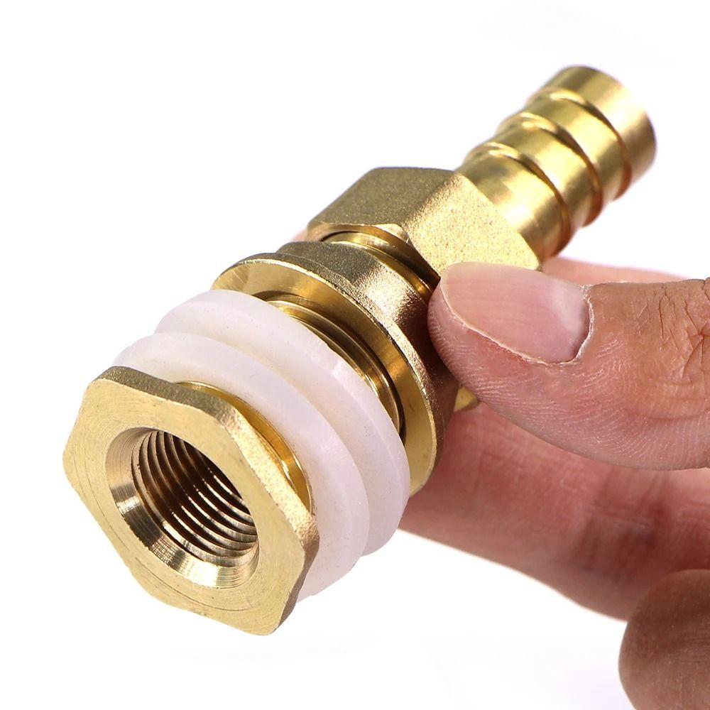 Copper Pipe Water Tank Connector 1/2" 1/4" Fish Tank Coupling Joint Garden Irrigation Pipe