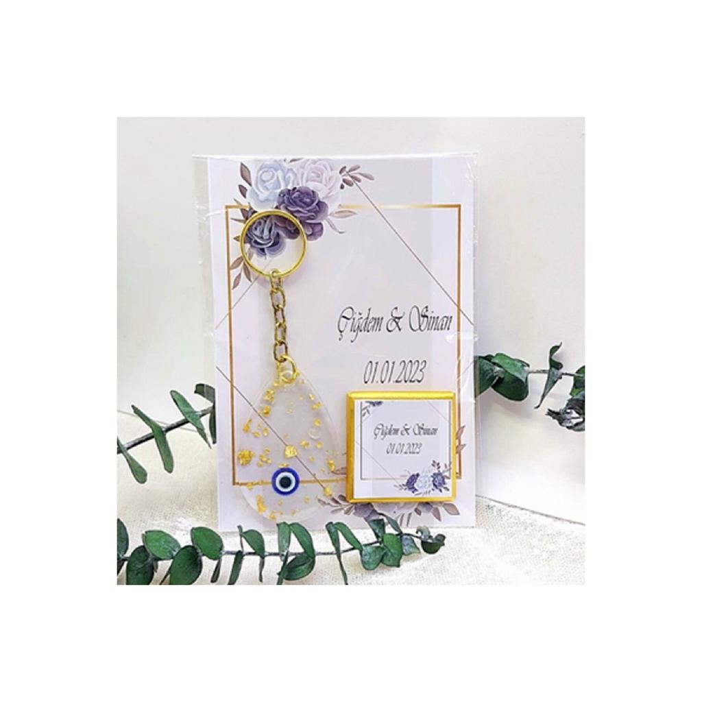 25 шт., брелок из эпоксидной смолы и шоколадный свадебный сувенир для помолвки -