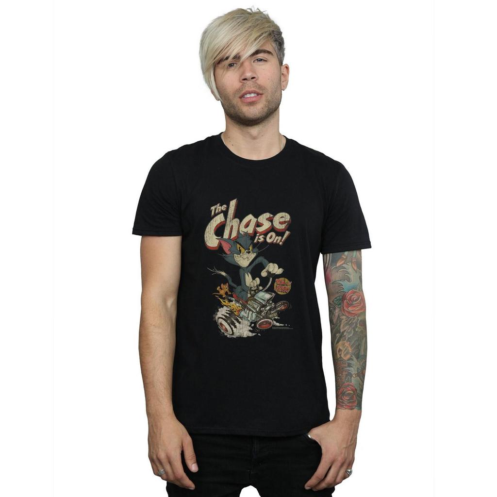 Tom And Jerry Mens The Chase Is On T-Shirt