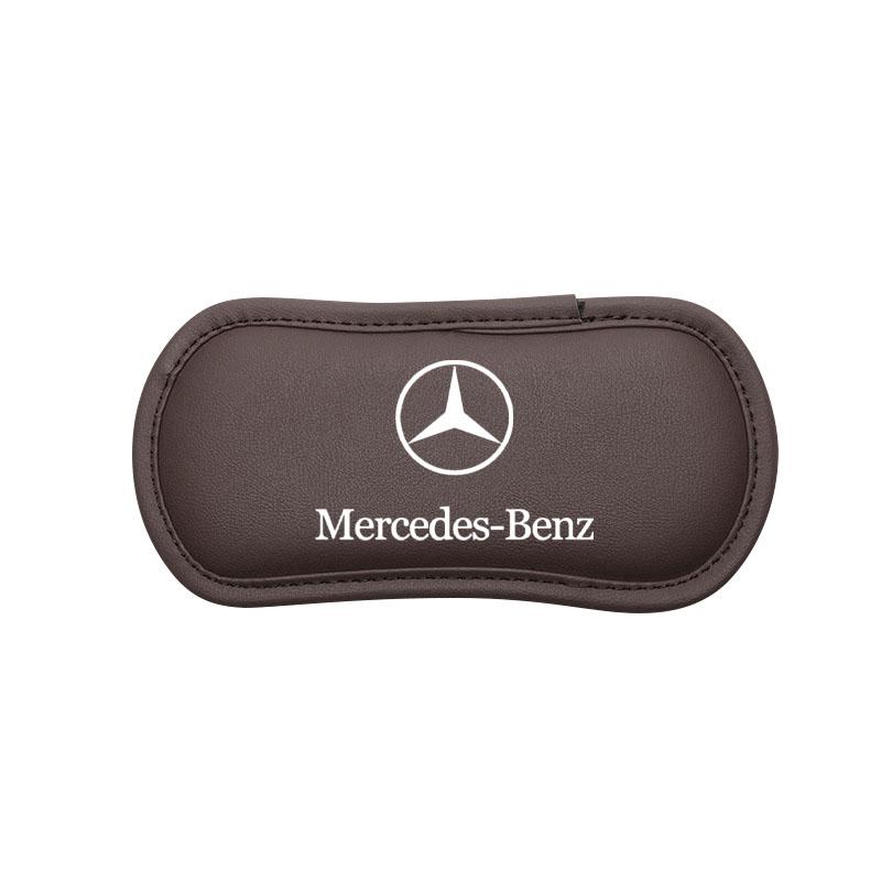 AABIG1 Leather Car Pillow Car Knee Pad Elastic Memory Foam Leg Pad Stickers For Mercedes-Benz W213 W212 W220 W221 W222 W108 W126