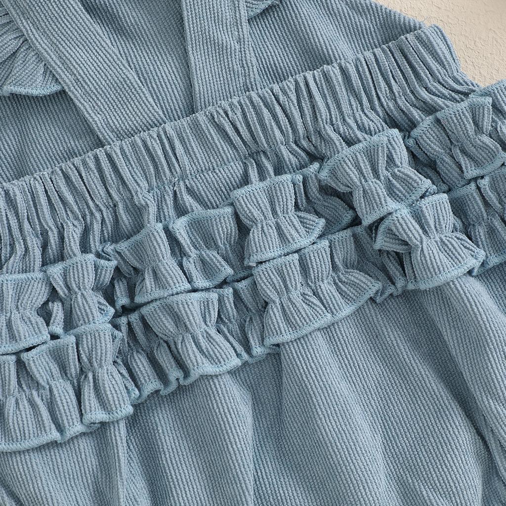 Детский пасхальный наряд для девочки, комбинезон с рукавами-кроликами и мушками, однотонный комплект из 2 предметов для весны