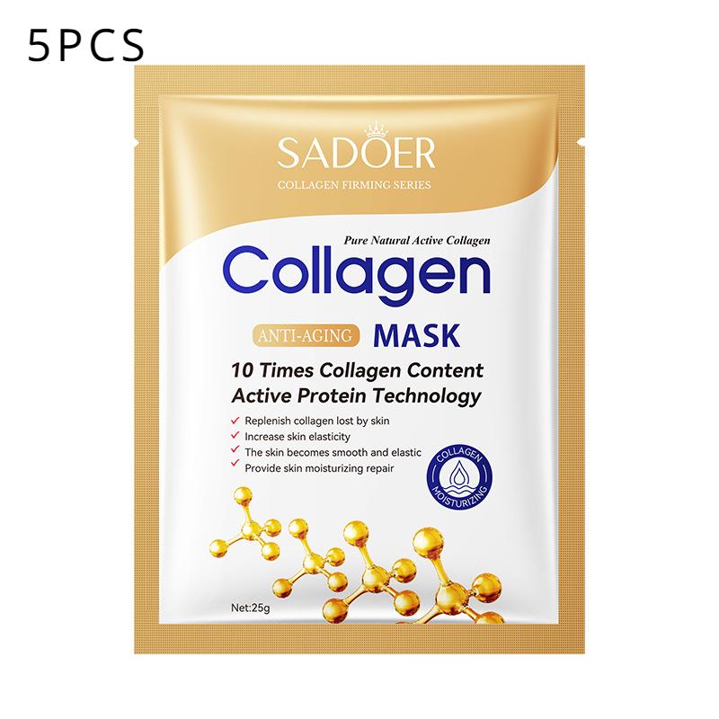 Sadoer Коллагеновая маска для лица против морщин, питательная, увлажняющая, увлажняющая маска