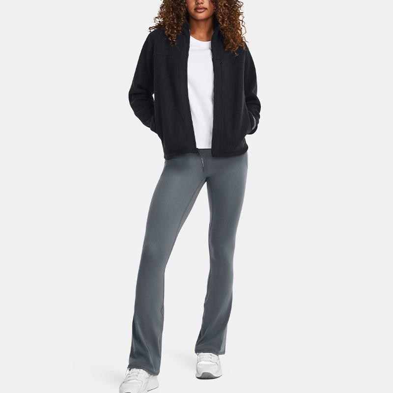 Under Armour Женская флисовая куртка Maxx Solid Color Full Zip из микрофлиса, черная 1379919-001