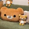 Подушка-подголовник с игрушкой Rilakkuma - Идеально подходит для общежитий, дней рождений и декора спальни.