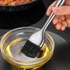 Silicone Kitchen Oil Brush BBQ Grill Basting Brush Stainless Steel Handle Pastry Brush Barbecue Cooking Brush BBQ Kitchen Tools