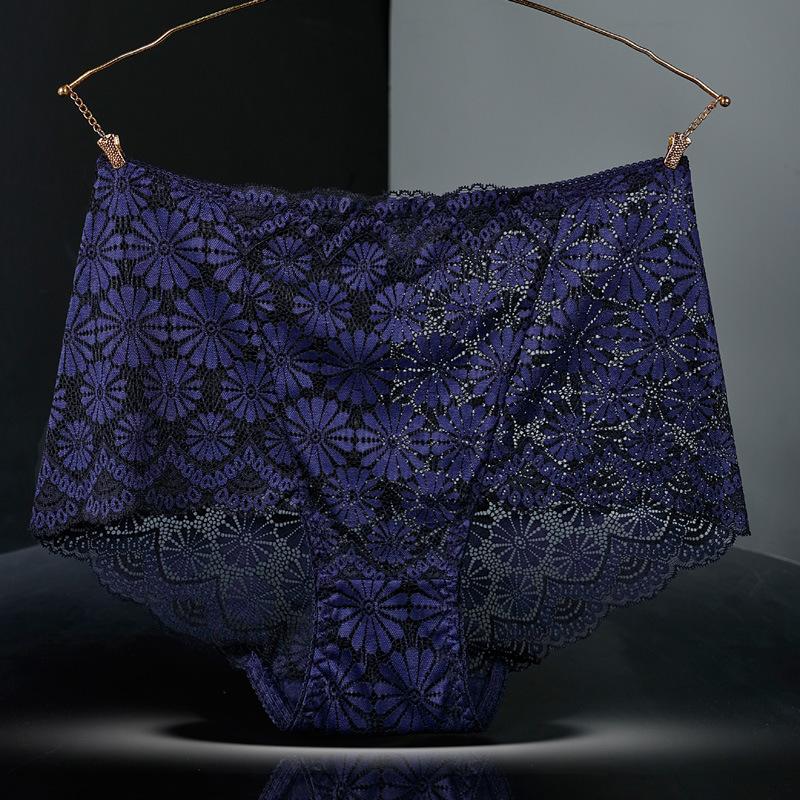 Женские трусики с высокой талией, сексуальное кружевное нижнее белье с вышивкой в виде снежинок, женские бесшовные трусики-лифчики больших размеров