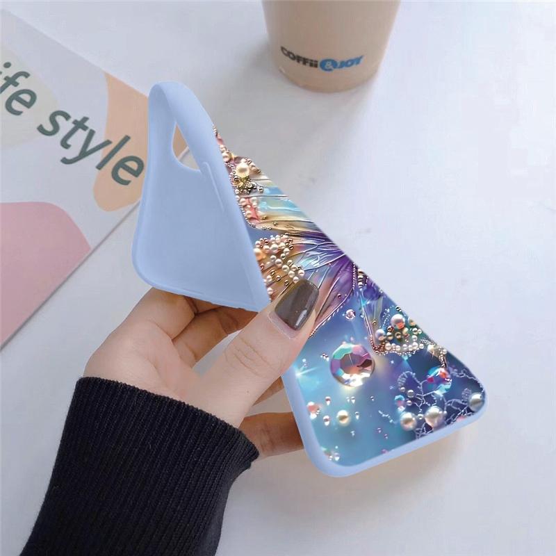 Чехол Butterfly Stars для iPhone Samsung A55 S24 FE S25 M35 A06 Xiaomi Redmi Note 13 Pro 14C Huawei Honor 200 противоударный матовый чехол для телефона с защитой от царапин