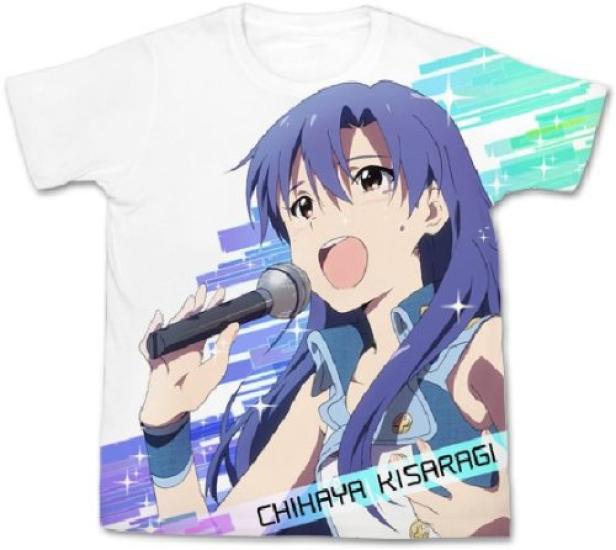 THE Kisaragi Full Graphic White M IDOLM@STER (Anime) Chihaya@Live T-shirt Size