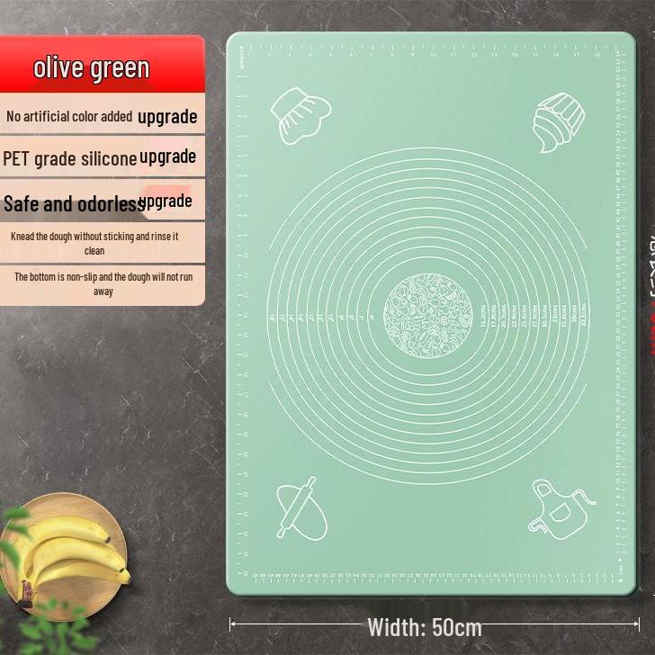 Толстый силиконовый нескользящий коврик для замешивания и раскатывания теста для выпечки