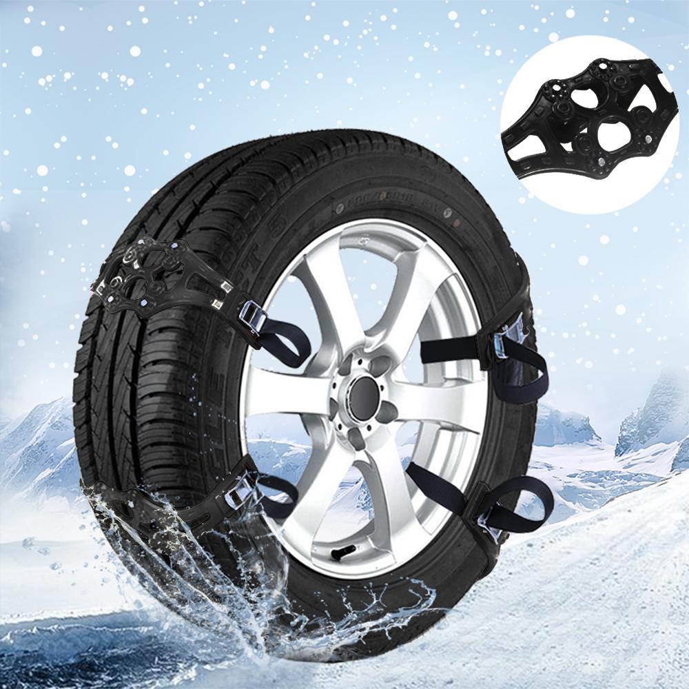 4pcs Universal Car Winter Tire Wheels Snow Chains Snow Tire Anti-skid Chains Wheel Tyre Cable Belt Winter