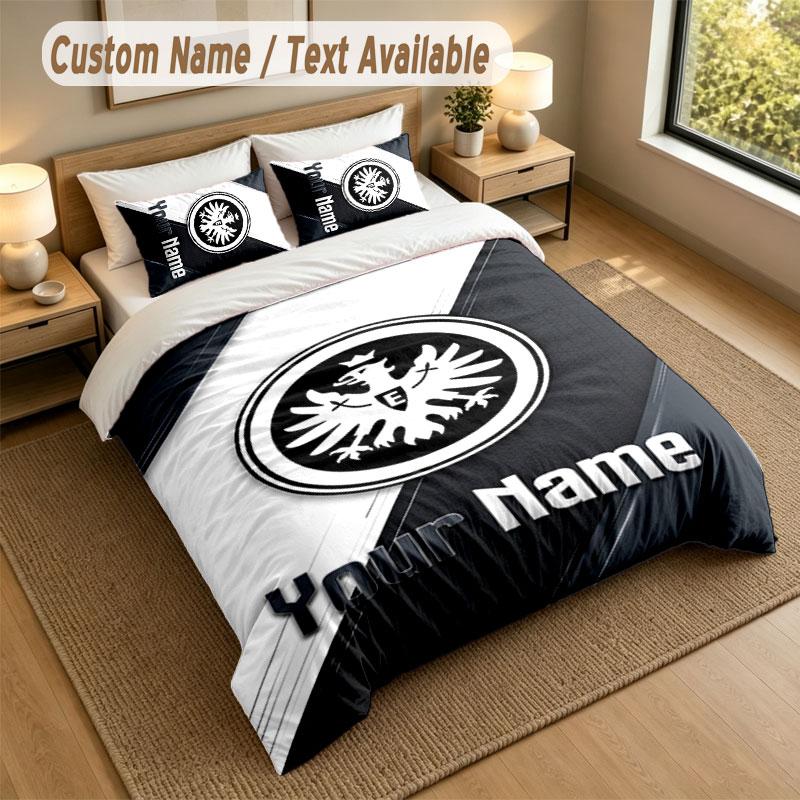 Bedding Set 1 Duvet Cover 2 Pillowcases Eintracht Frankfurt Print Soft Bed Linen Bedroom Decor