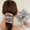 Oversized Gentle Sweet Scrunchies Women Floral Hair Ties Hair Rope Ponytail Holder Elastic Rubber Band For Girls Hair Accessorie
