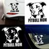 Pitbull Mom Dog Car Vehicle Body Window Reflective Decals Sticker Decoration