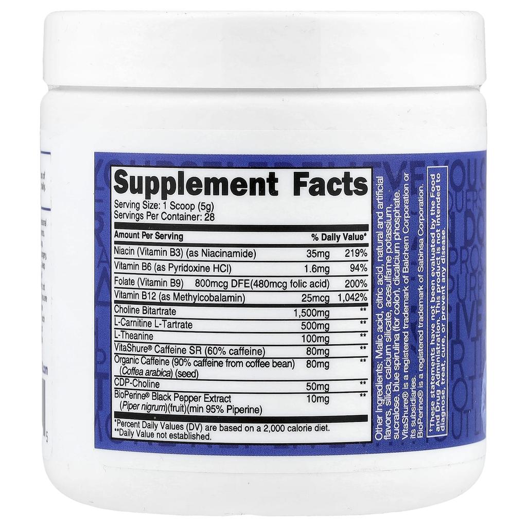 Boost Shot™, Смесь для энергетического напитка, Синяя малина, 140 г (5 унций)