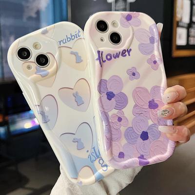 Милый силиконовый чехол для Xiaomi Redmi Note 13 12 11 Samsung A54 A24 A14 Oppo A78 A58 A38 Infinix Note 30 Pro Funda Flowers Hearts Cover Мягкий бампер из ТПУ