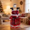 Santa Stuck In Chimney Wine Bottle Cover, Reusable Christmas Decoration, Fits Wine Bottles, Creative Holiday Party Decor, Red