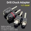 2-13MM/1.5-10MM Drill Chuck SDS Plus Shank Adapter Thread 1/2"-20UNF Change Converter Keyless Tools For Screwdriver Drill Bits