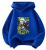 New children's animated series "One Piece" patterned printed hooded sports shirt - Fashionable and casual style