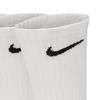 NIKE Men's Socks, Quick-Drying Breathable Sports Socks, Mid-Calf Socks, Three-Pair Pack, SX7676-100 White M
