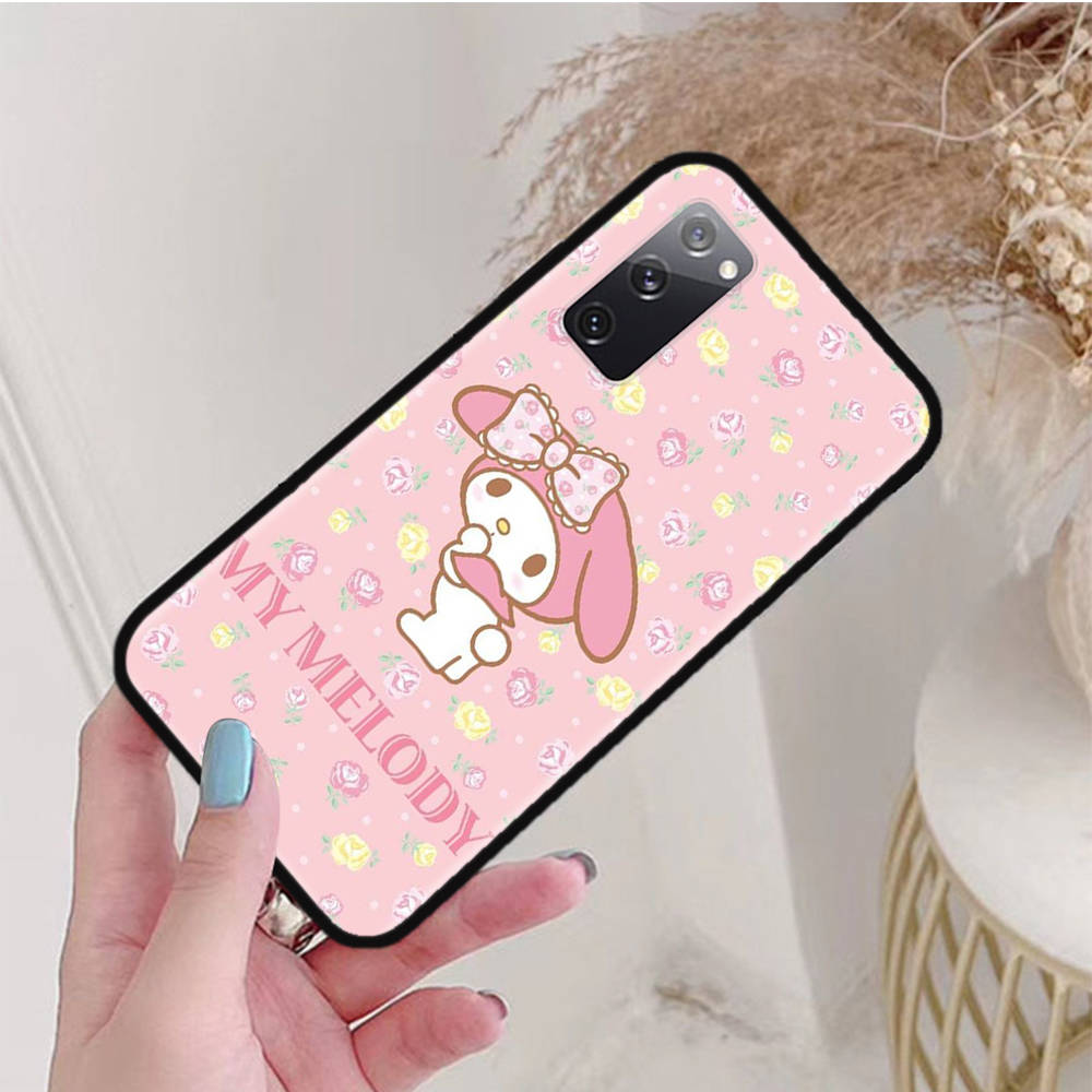 Черный чехол для Xiaomi Poco X6 X4 M5 M6 F5 F6 C65 C55 C50 C51 C40 Pro Redmi 14C A3X 13C 12C 11T 10A 9C Note 7 6 8A Plus L-13 Cute My Melody