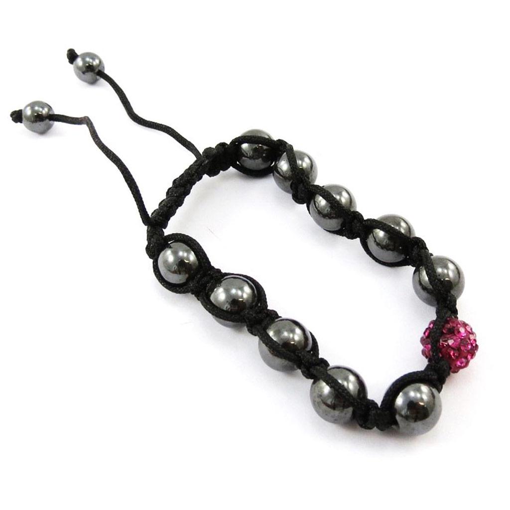 Les Trésors De Lily [J4059] - Bracelet ethnique 'Shambhala' rose